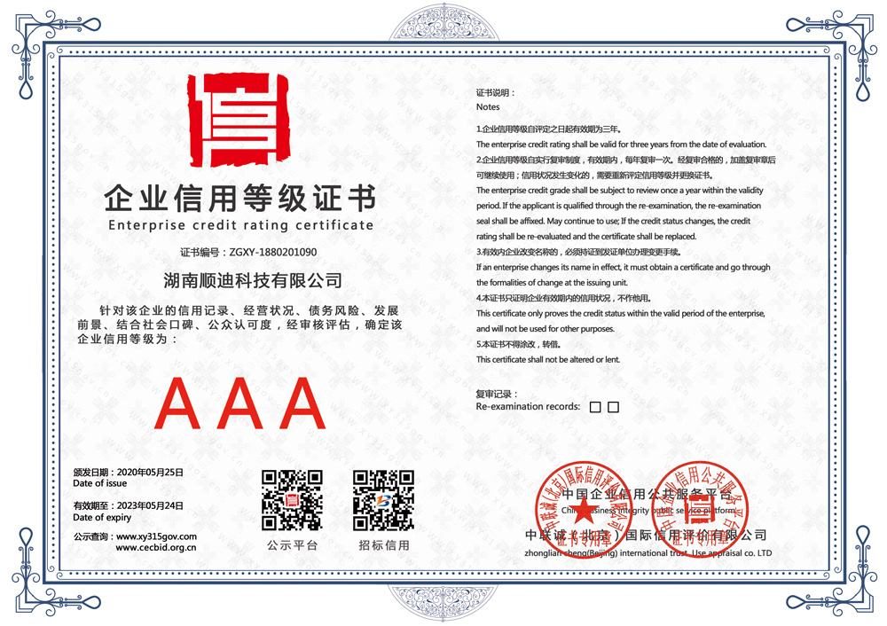 熱烈祝賀我公司通過3A級信用企業(yè)認證(圖2)