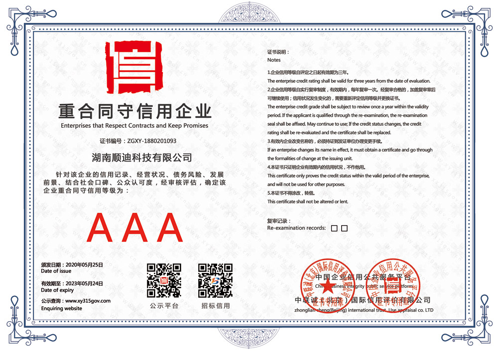 熱烈祝賀我公司通過3A級信用企業(yè)認證(圖6)