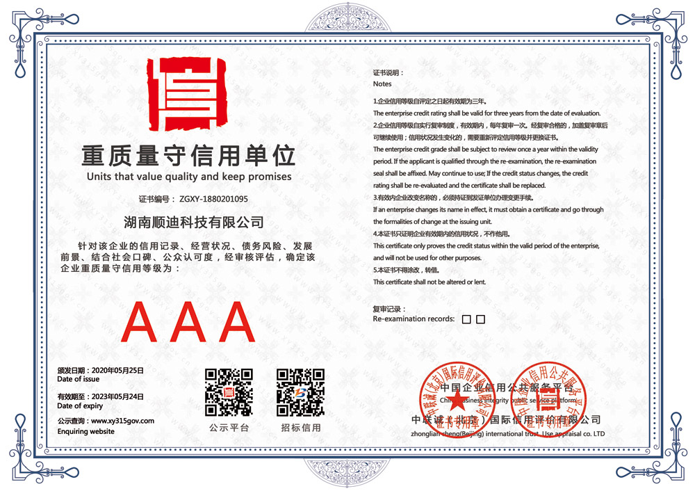 熱烈祝賀我公司通過3A級信用企業(yè)認證(圖7)